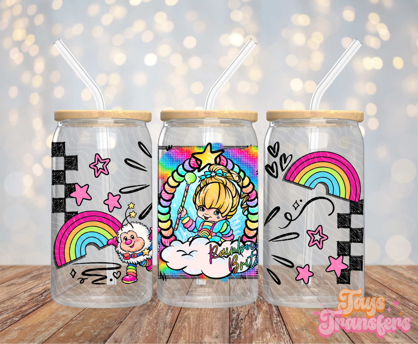 Rainbow Br_te - 16OZ UV DTF Wrap