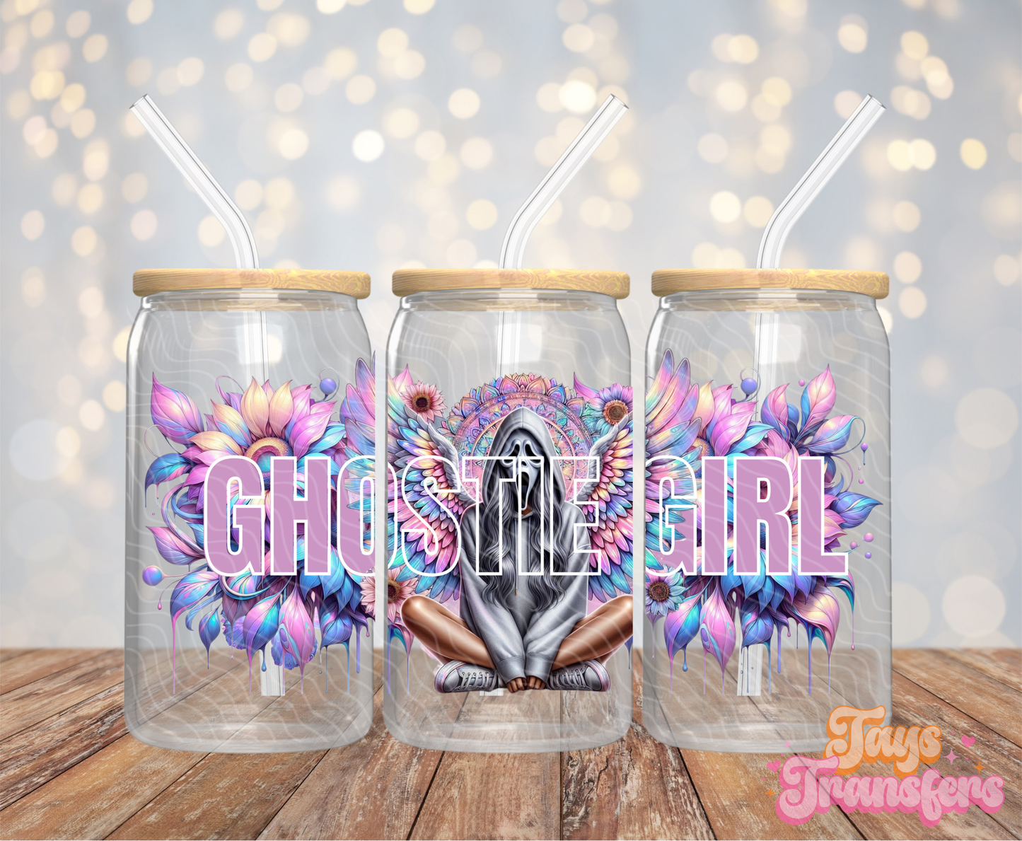 Ghostie Girl - 16OZ UV DTF Wrap