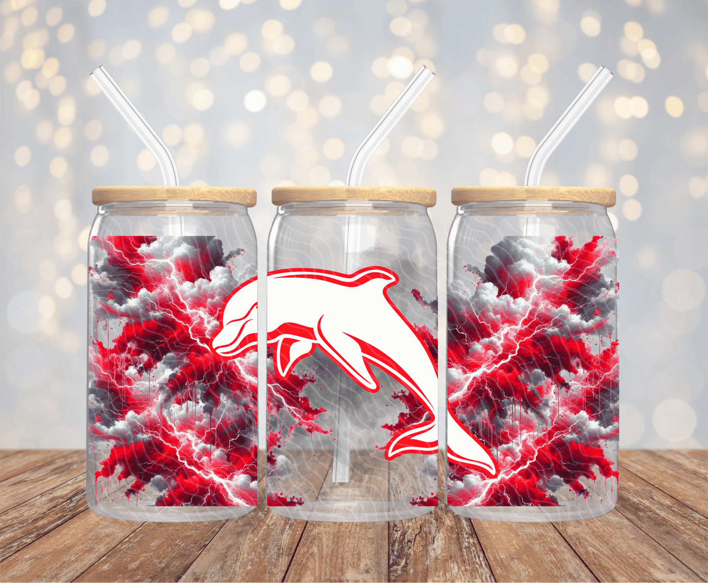 Dolphins - 16OZ UV DTF Wrap
