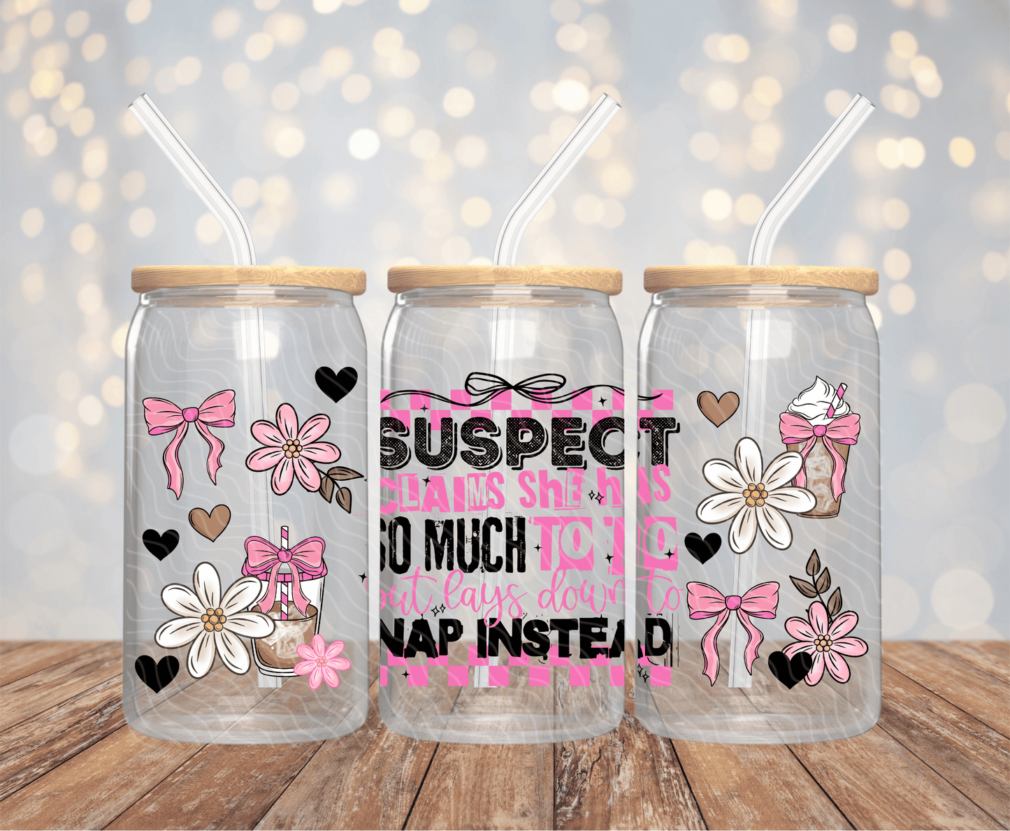 Suspect Claims - 16OZ UV DTF Wrap