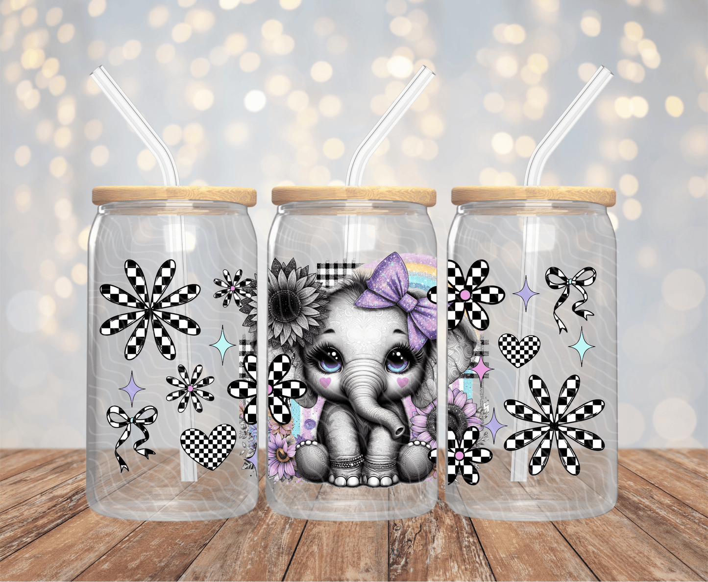 Elephant - 16OZ UV DTF Wrap