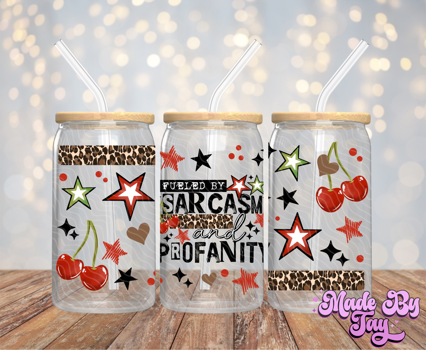 Sarcasm & Profanity - 16OZ UV DTF Wrap