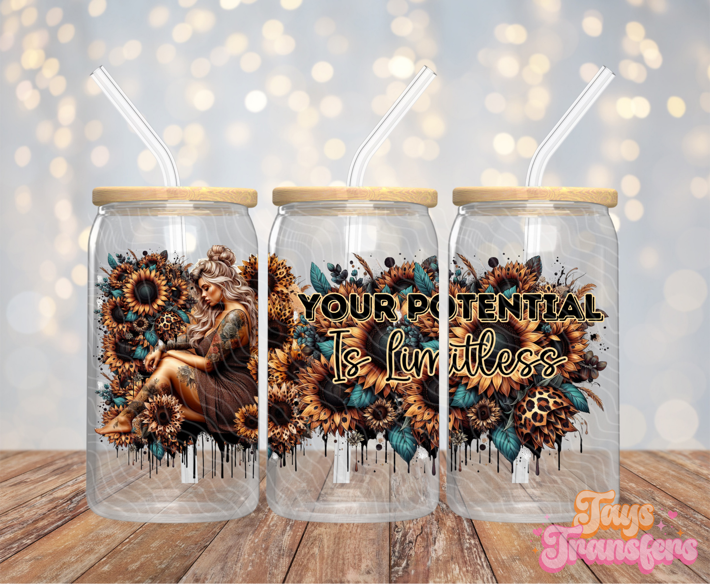 Your Potential Is Limitless - 16OZ UV DTF Wrap