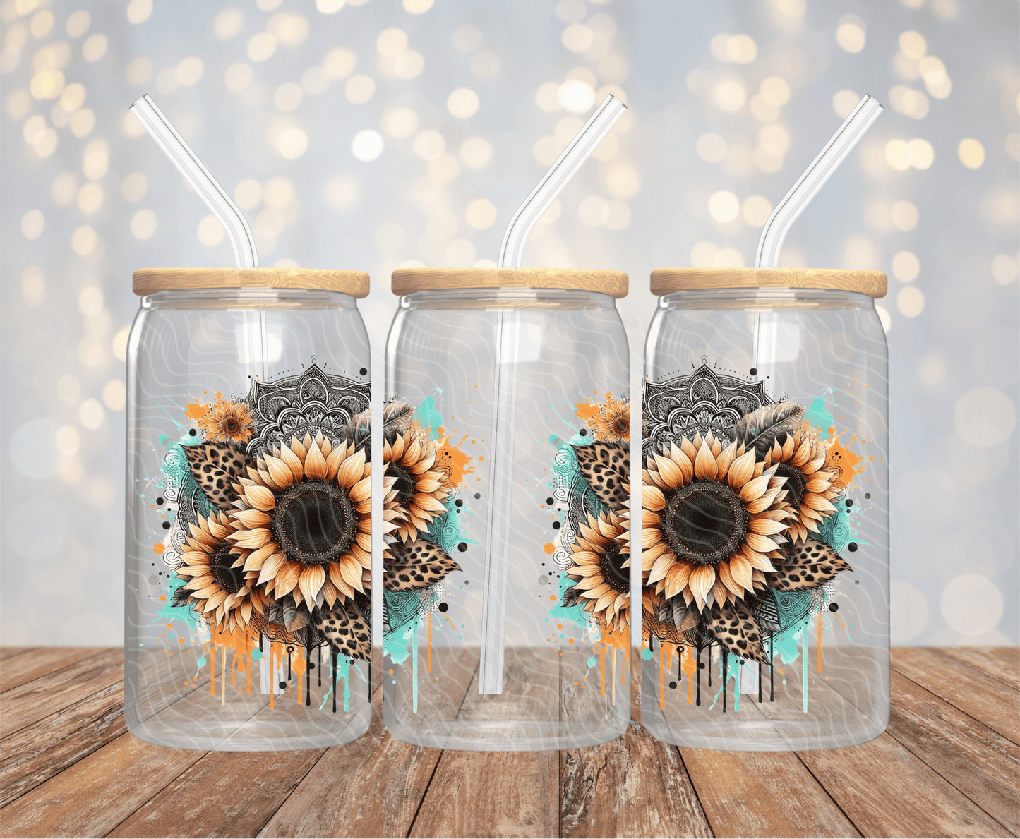 Sunflower - 16OZ UV DTF Wrap