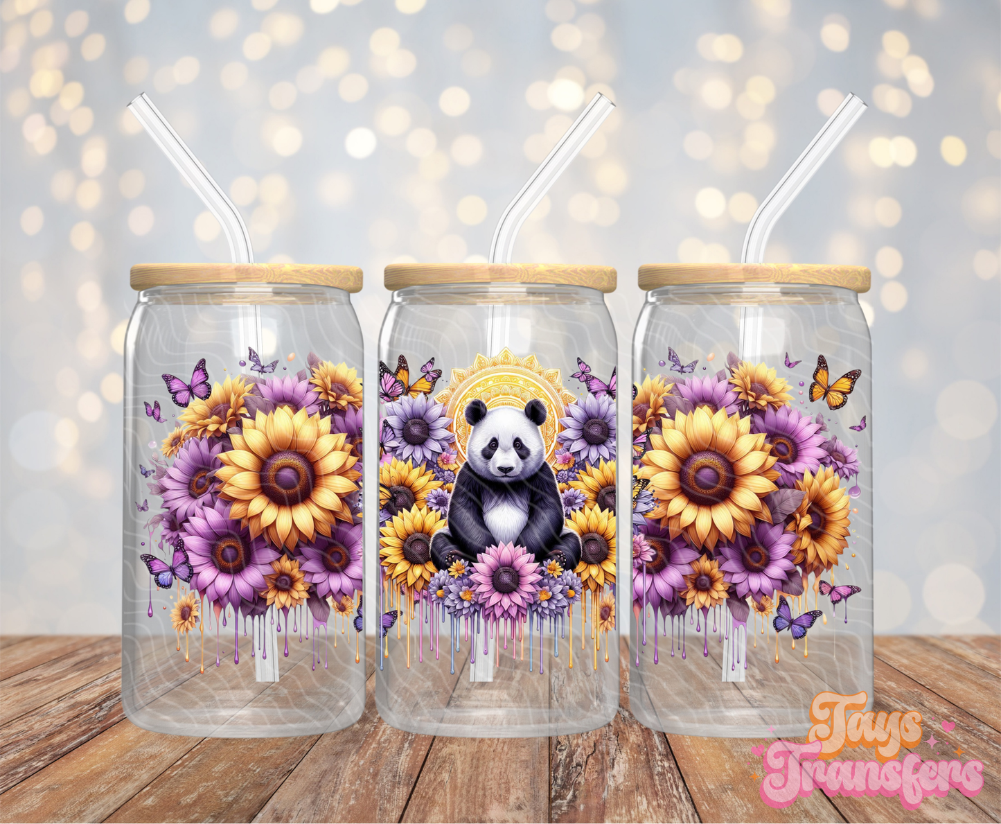 Panda - 16OZ UV DTF Wrap