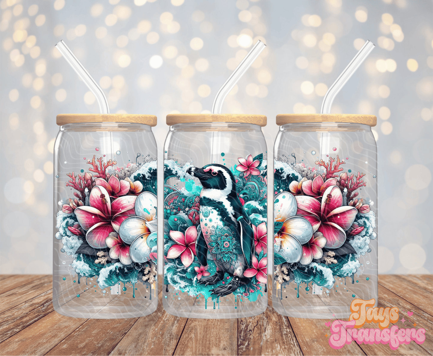 Penguin - 16OZ UV DTF Wrap