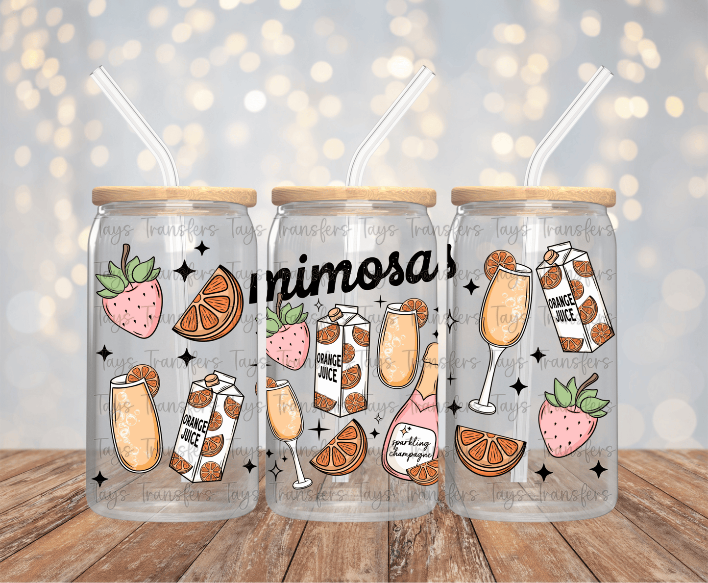 Mimosas - 16OZ UV DTF Wrap