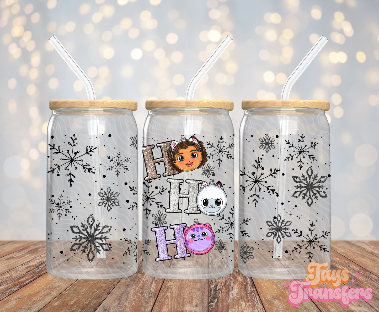 Gabby Ho Ho Ho - 16OZ UV DTF Wrap