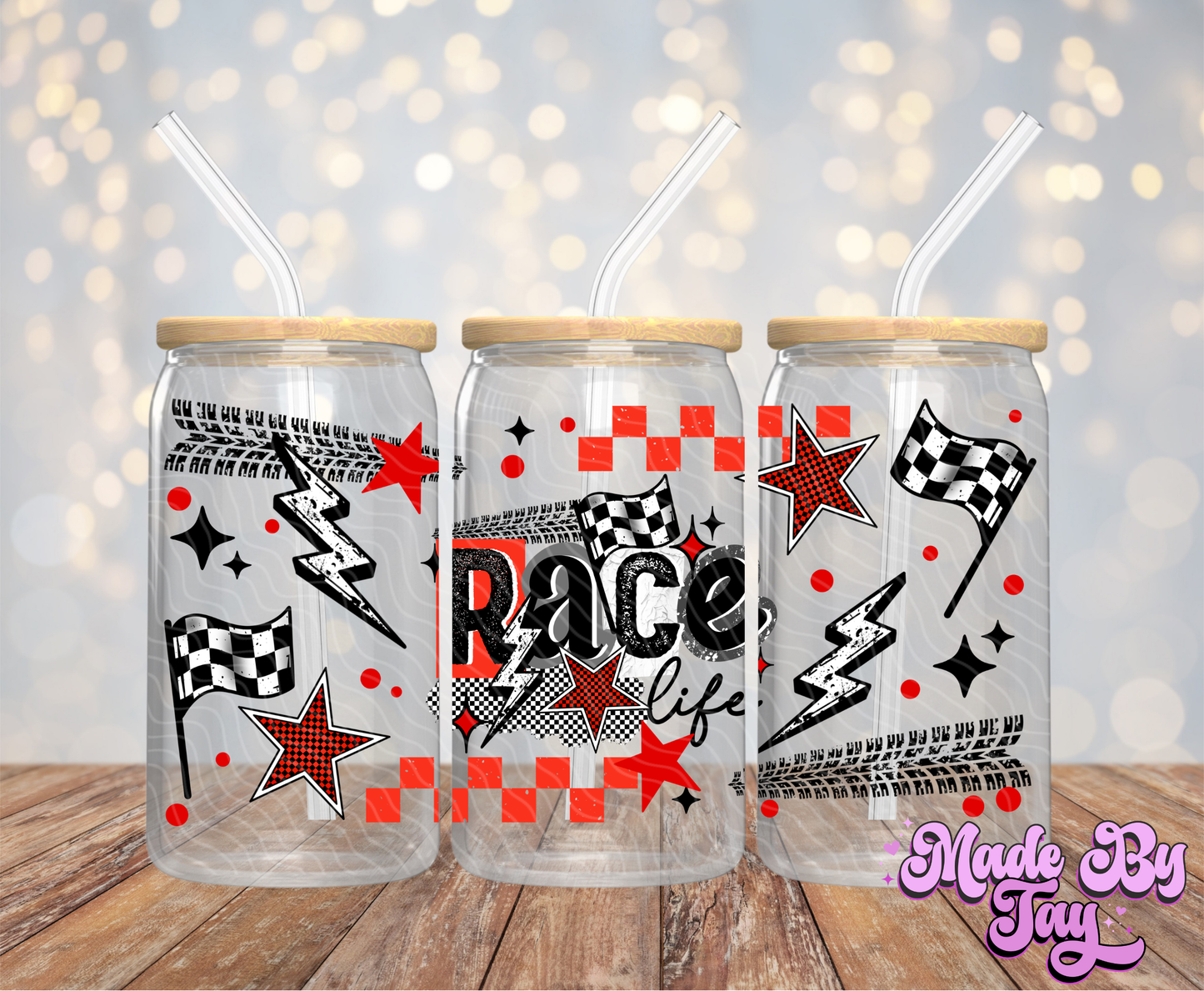 Race Life - 16OZ UV DTF Wrap
