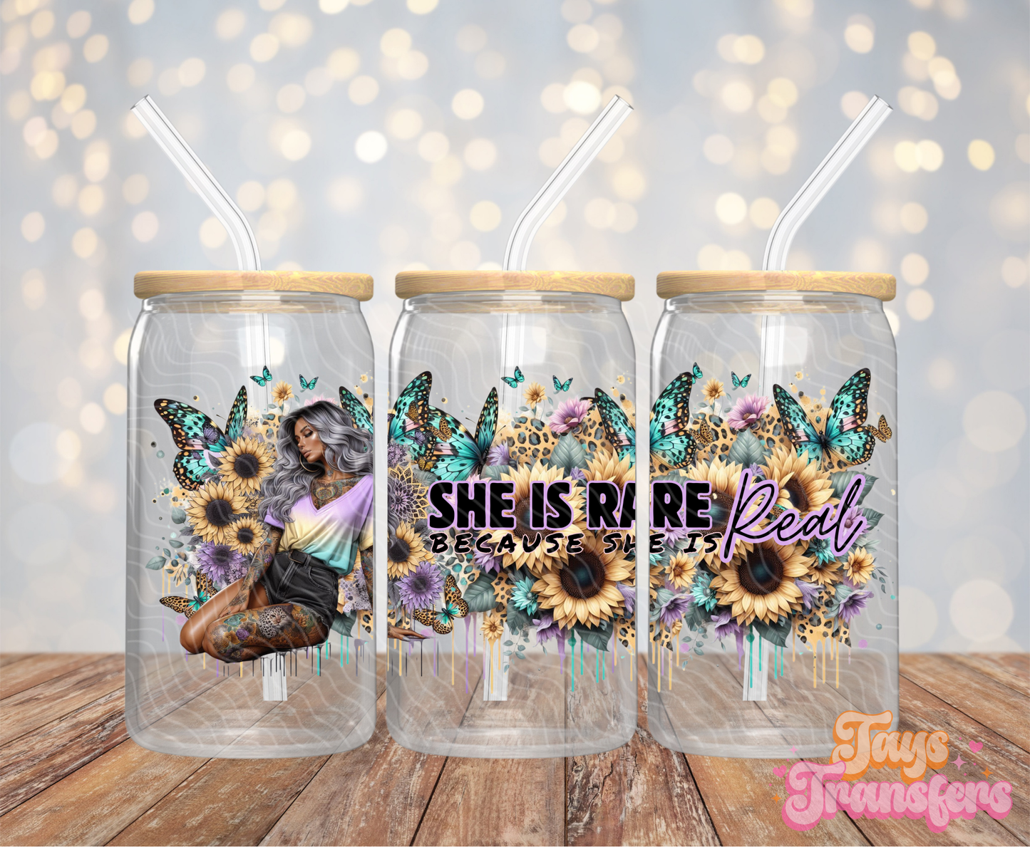 She Is Rare - 16OZ UV DTF Wrap