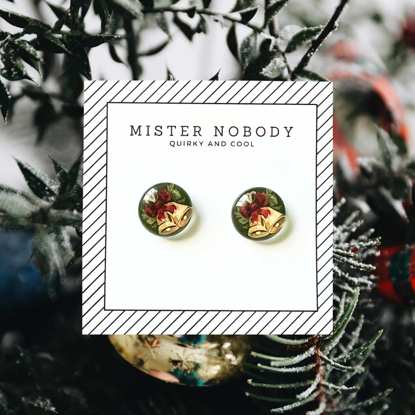 Christmas Bells - Stud Earrings