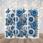 Blue Floral - 20oz Sublimation Tumbler