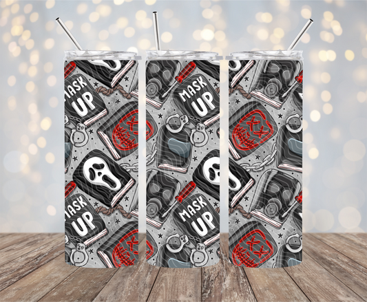 Mask Up - 20oz Sublimation Tumbler