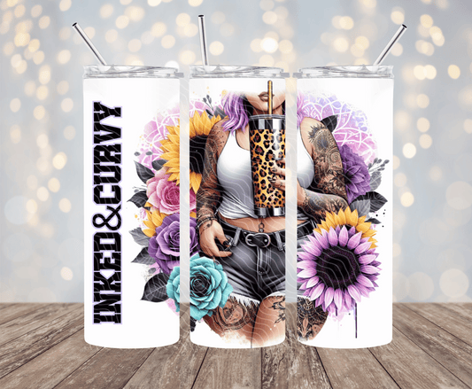 Inked & Curvy - 20oz Sublimation Tumbler