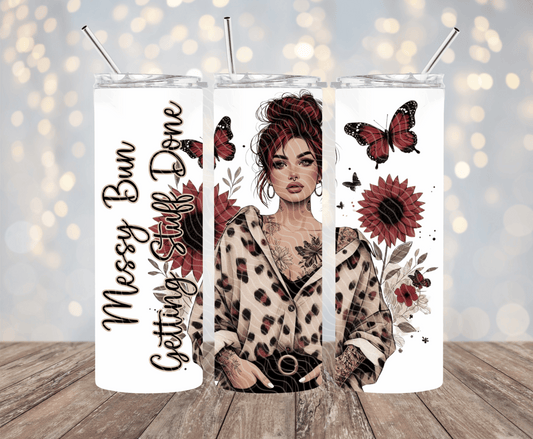 Messy Bun - 20oz Sublimation Tumbler