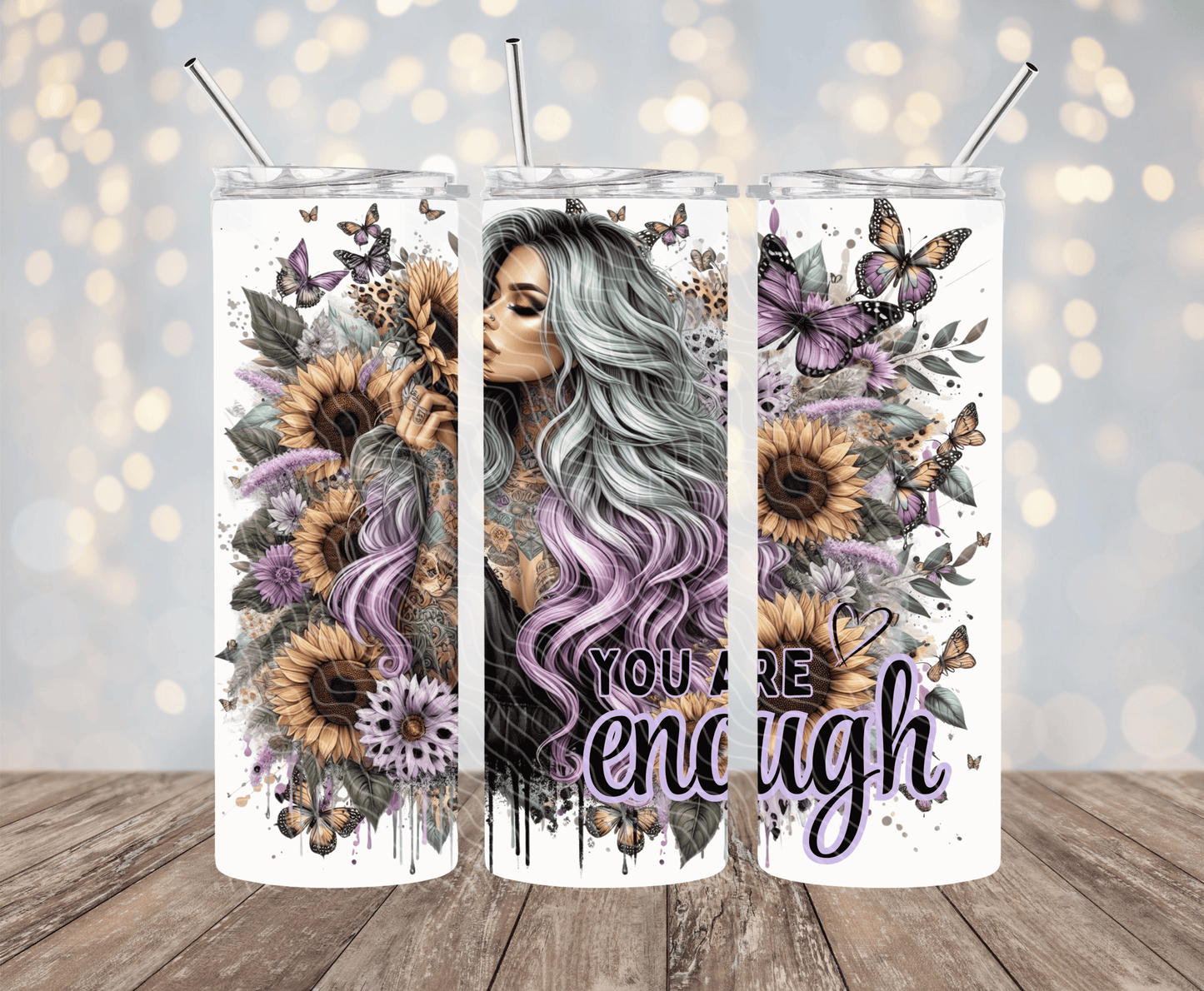 You Are Enough - 20oz Sublimation Tumbler