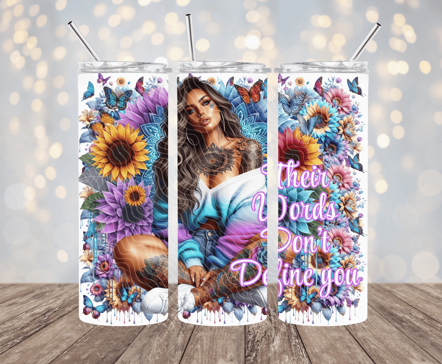Their Words Don't Define You - 20oz Sublimation Tumbler