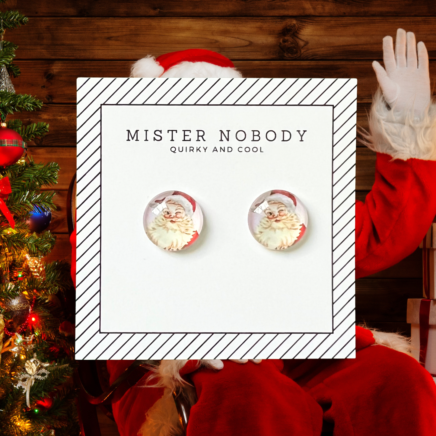 Santa - Stud Earrings