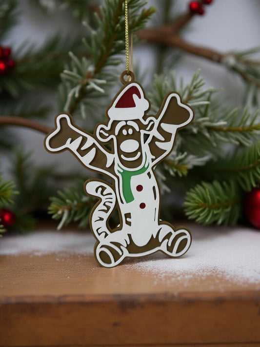 Tiger Gingerbread-Style Ornament