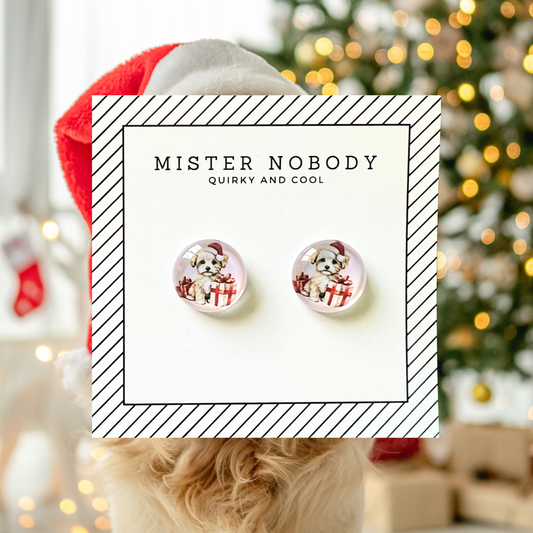 Cute Puppy - Stud Earrings