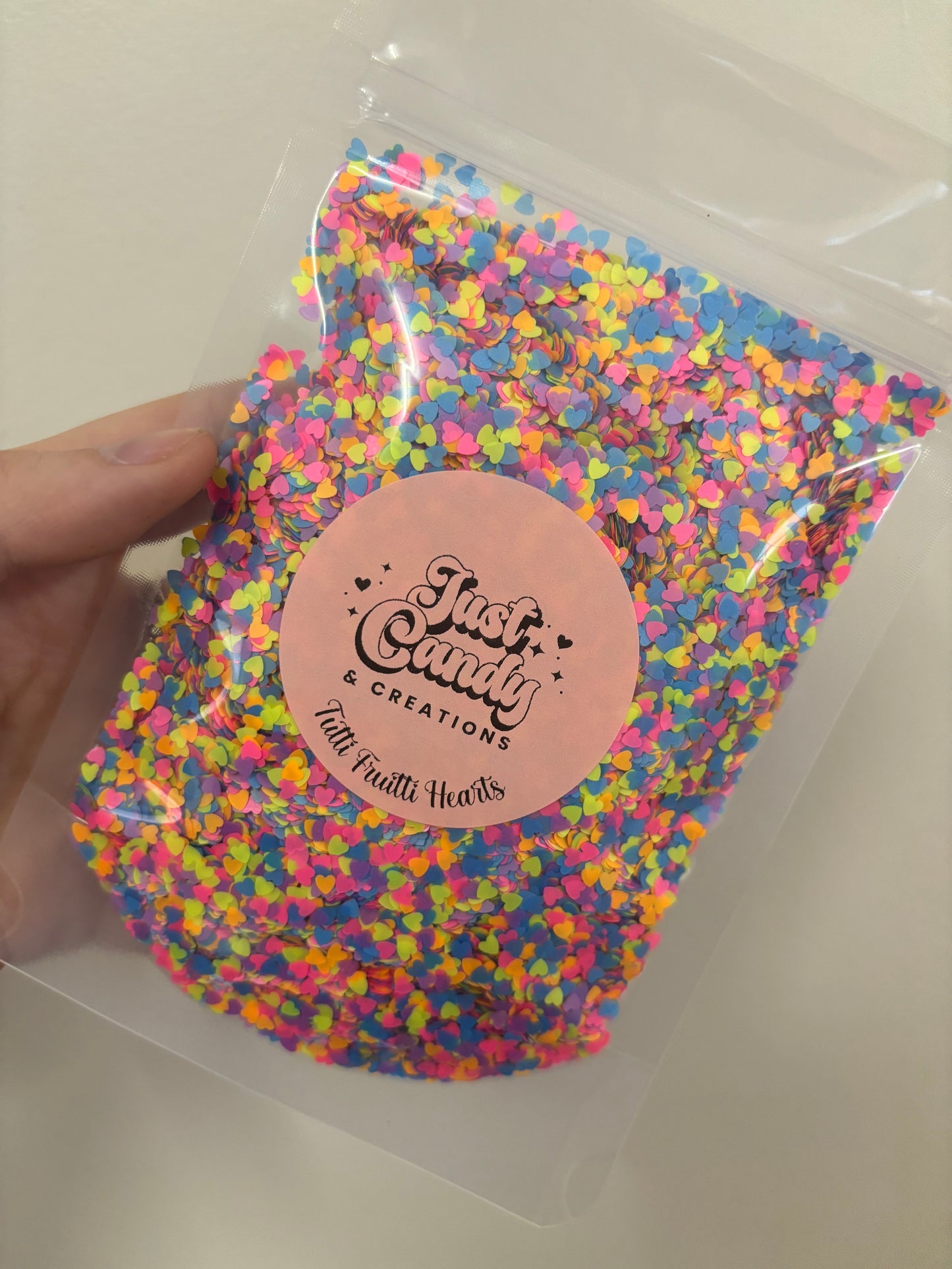 50g Glitter - Tutti Fruitti Hearts
