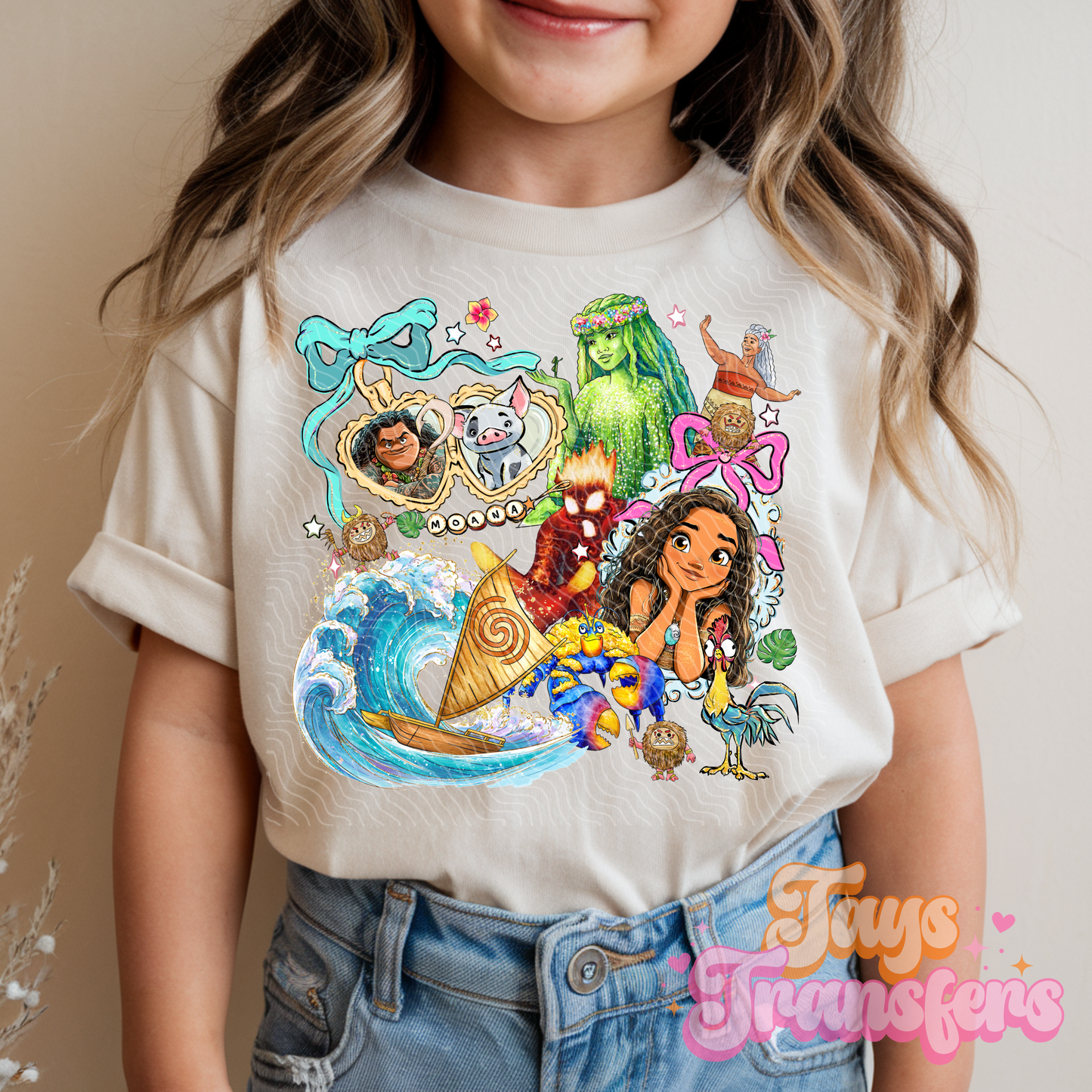 M oana Locket - Kids DTF Transfer