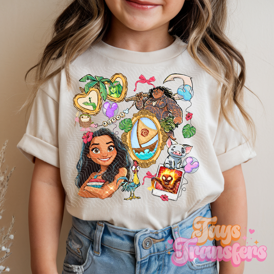 M oana 2 Locket - Kids DTF Transfer