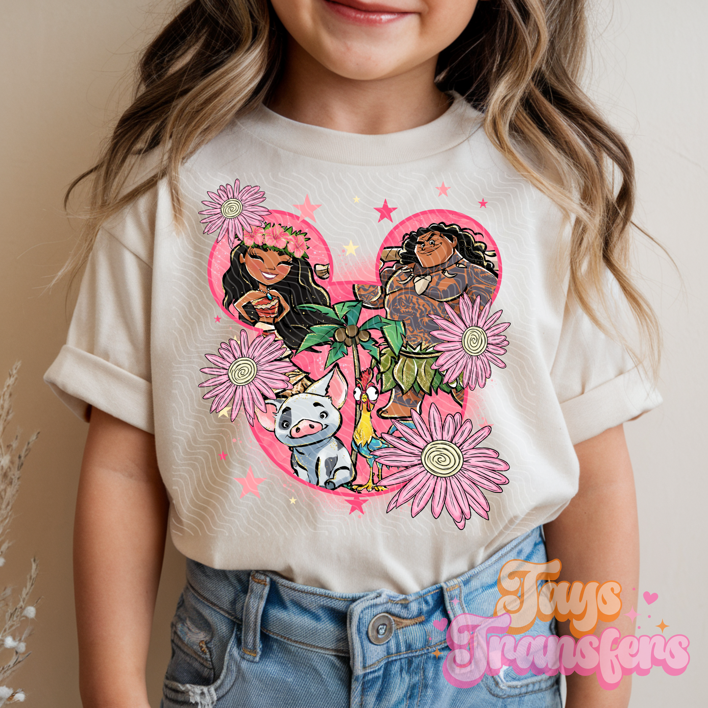 M oana Head - Kids DTF Transfer