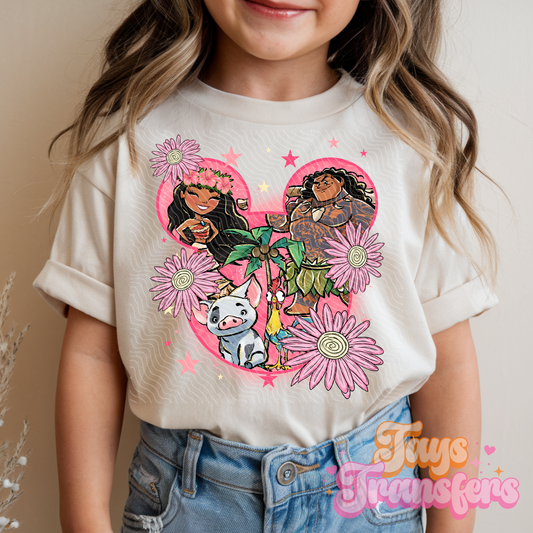 M oana Head - Kids DTF Transfer