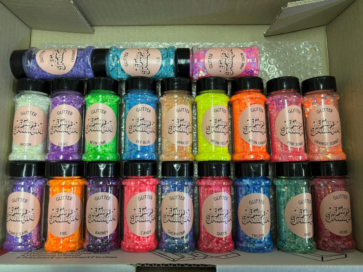 5 x Random 50g Shakers of Chunky Glitter