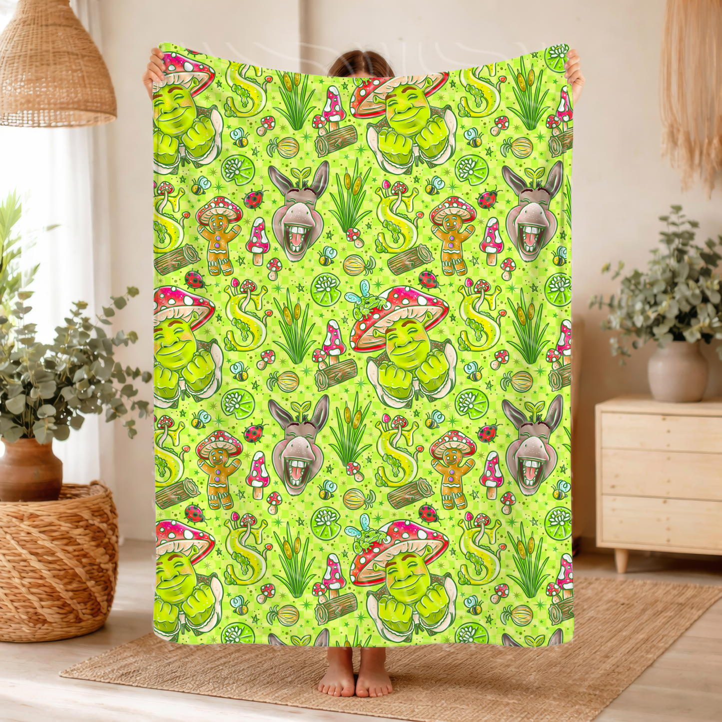 Shr_k - Throw Blanket