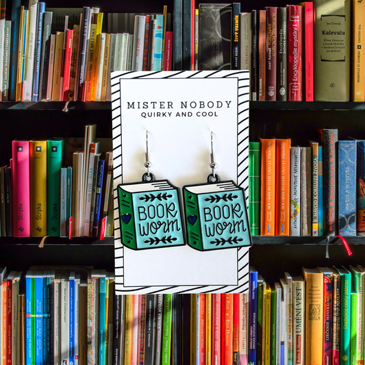 Bookworm Books - Mini Dangle Earrings
