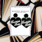 Bookish Babe Hearts - Large Dangle Earrings