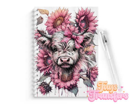 Pink Highland - A5 Decal