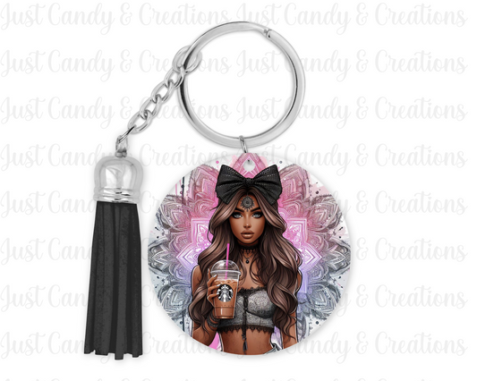 Coffee Girl - Keychain Decal