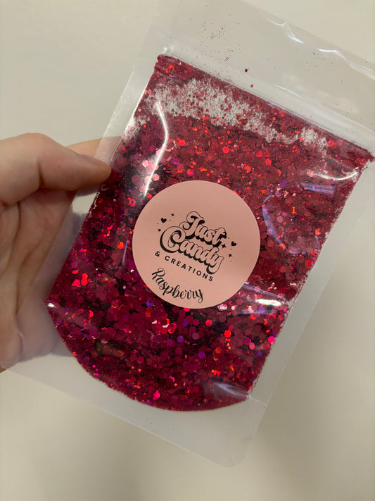 50g Glitter - Raspberry