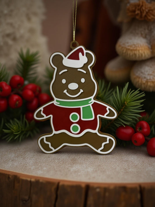 Bear Gingerbread-Style Ornament