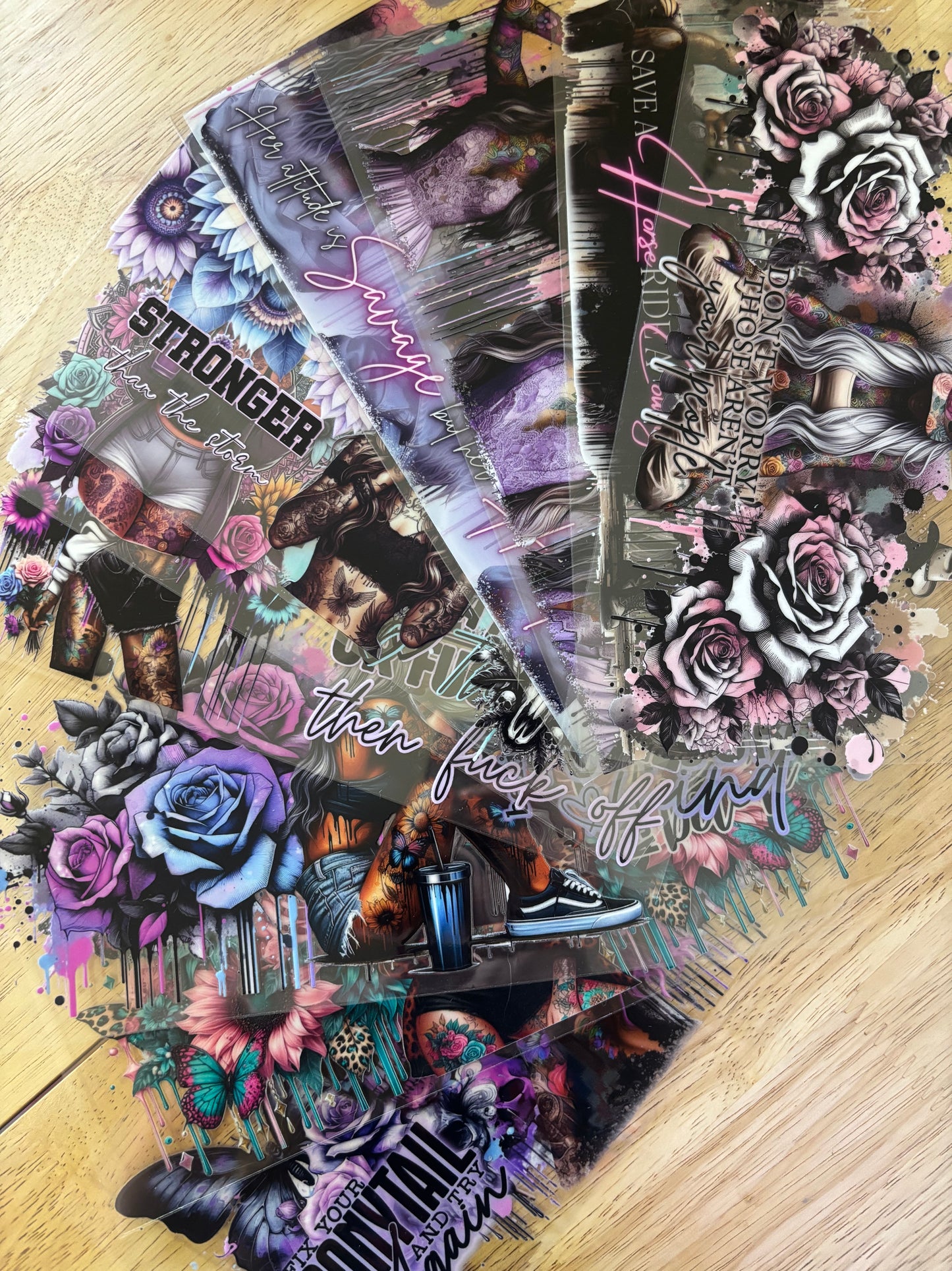 10pcs of 16oz Tattoo Girl Wraps
