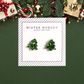 Chunky Green Glitter Christmas Tree - Stud Earrings