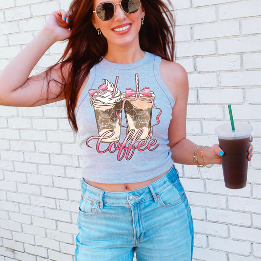 Pink Iced Coffee Bows - DTF Transfer