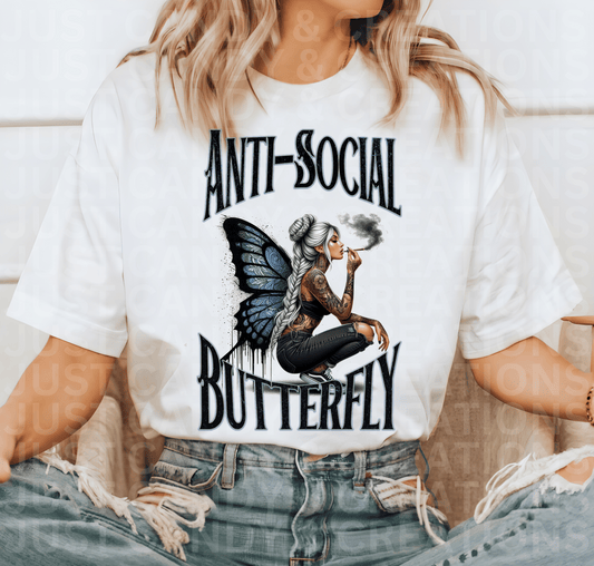 Anti-Social Butterfly - DTF Transfer