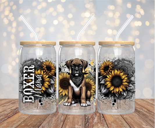 Boxer Mama 16OZ UV DTF Wrap
