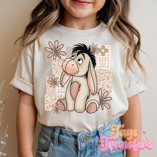 Donkey Floral - Kids DTF Transfer