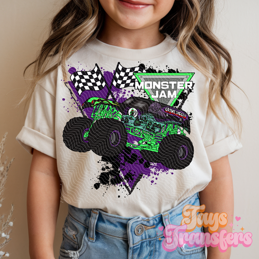 Monster Truck - Kids DTF Transfer