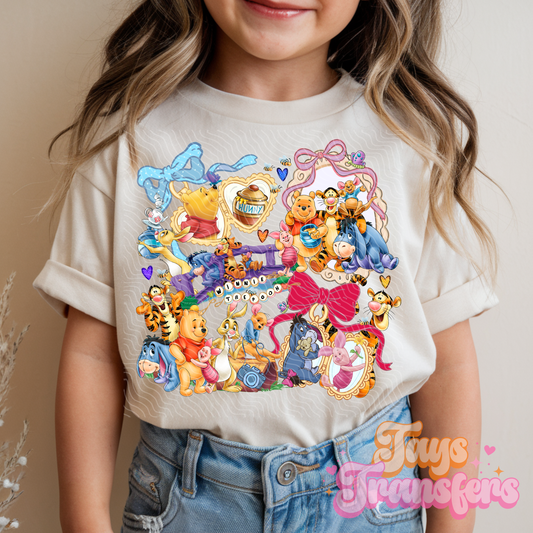 Bear & Friends Locket - Kids DTF Transfer