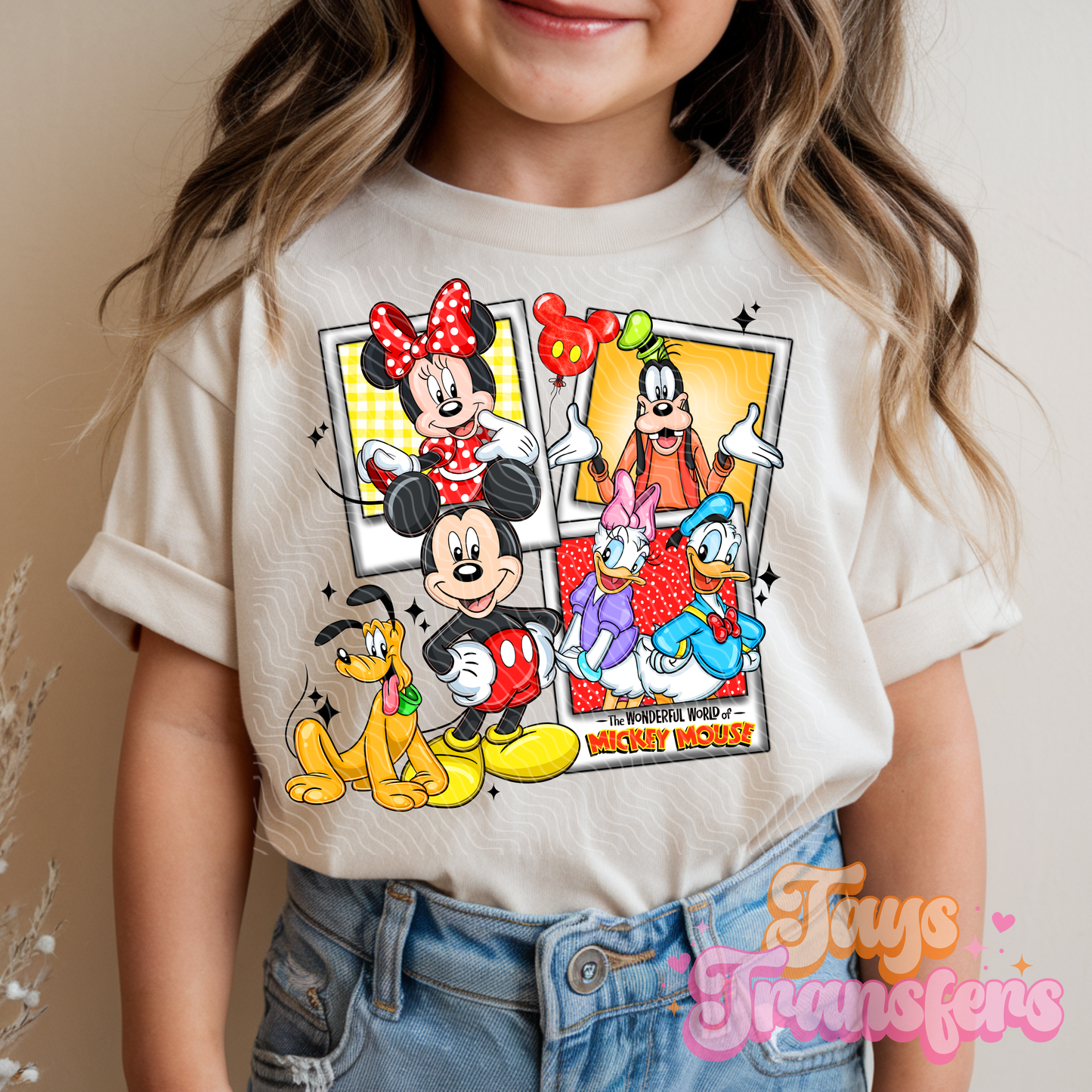 M_ckey Polaroid - Kids DTF Transfer