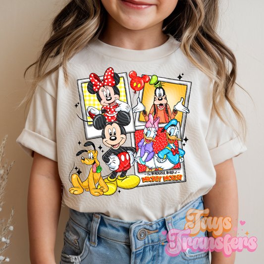 M_ckey Polaroid - Kids DTF Transfer