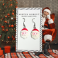 Santa - Mini Dangle Earrings