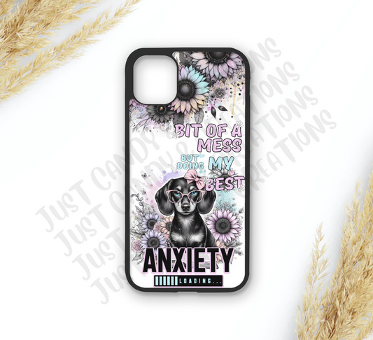 Bit Of A Mess Dachshund Phone Case