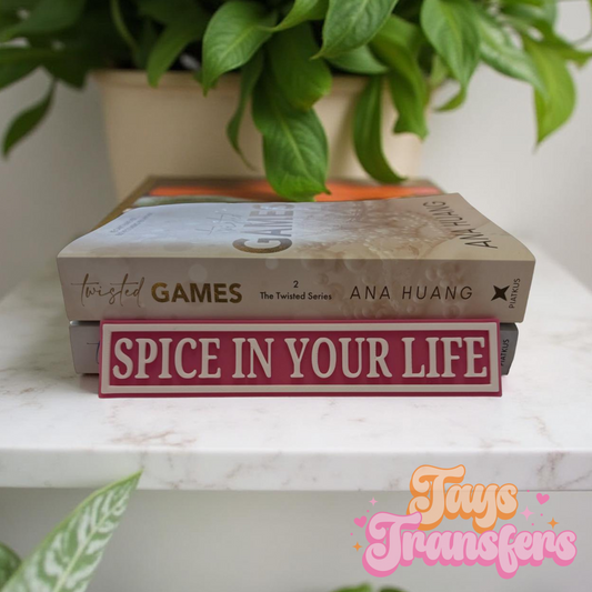 Spice In Your Life  - Bookshelf Sign